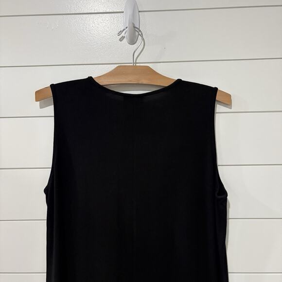 J. Jill | Dress Maxi Black Sleeveless Stretch Wearever- Size Medium Petite - Picture 4 of 7
